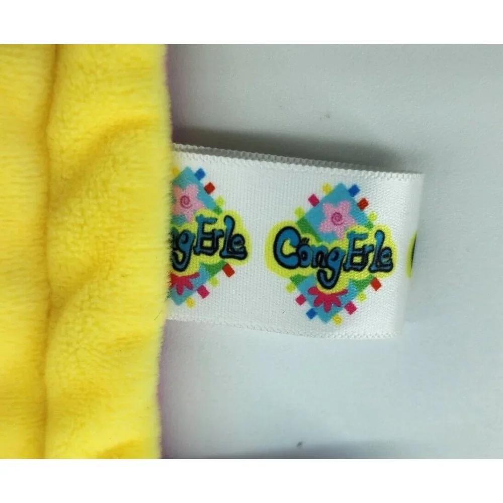 X2‎ Cong Erle Pink Lovey Baby Blanket Security Ribbons Tags Butterflies Flowers